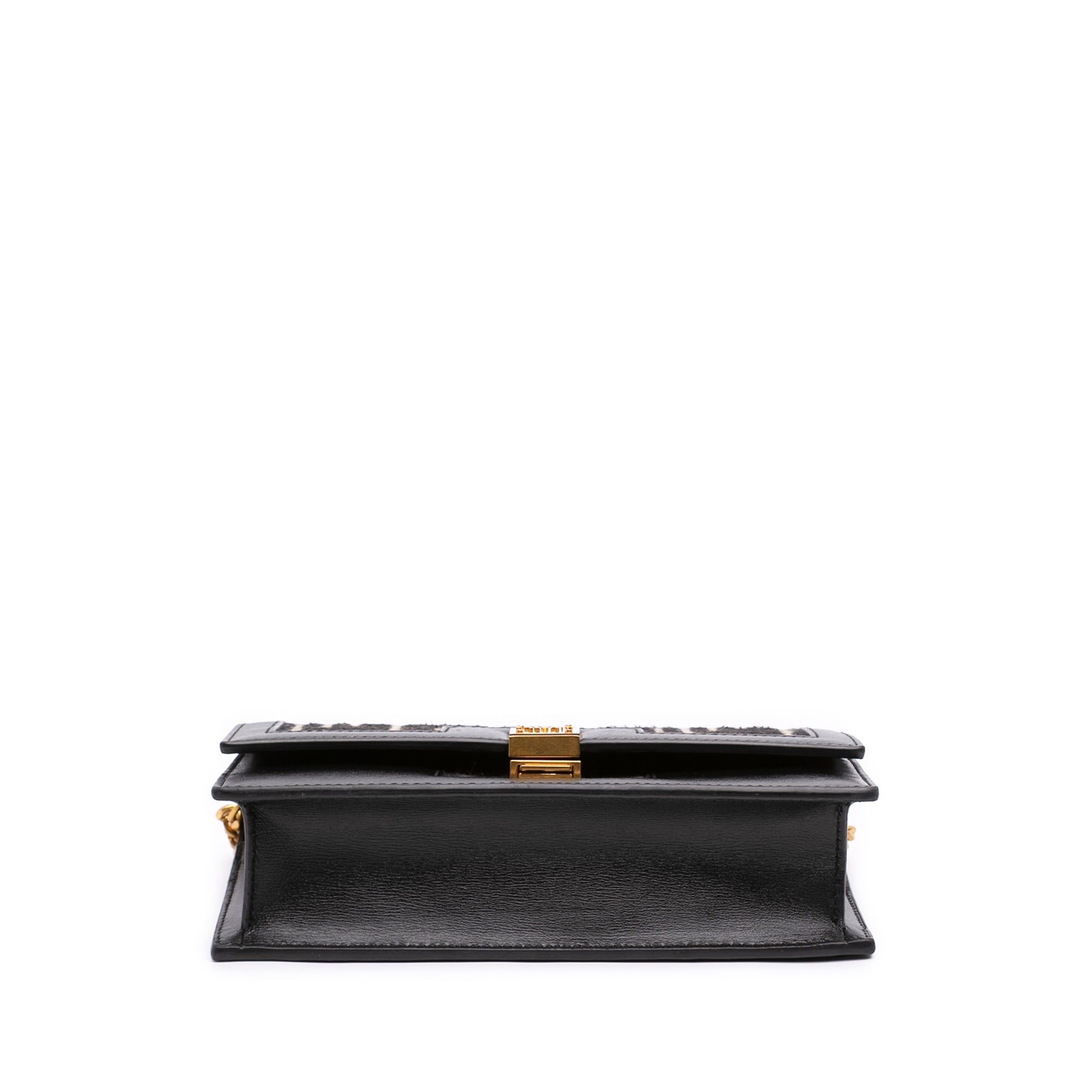 Mini Leather Trimmed Monogram Jacquard 1945 Heritage Crossbody Black - Lab Luxury Resale