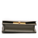 Mini Leather Skull Lock Top Handle Bag Green - Lab Luxury Resale