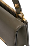 Mini Leather Skull Lock Top Handle Bag Green - Lab Luxury Resale