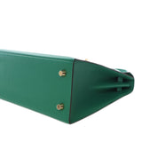 Epsom Kelly II Sellier 25 Green - Lab Luxury Resale