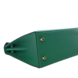 Epsom Kelly II Sellier 25 Green - Lab Luxury Resale