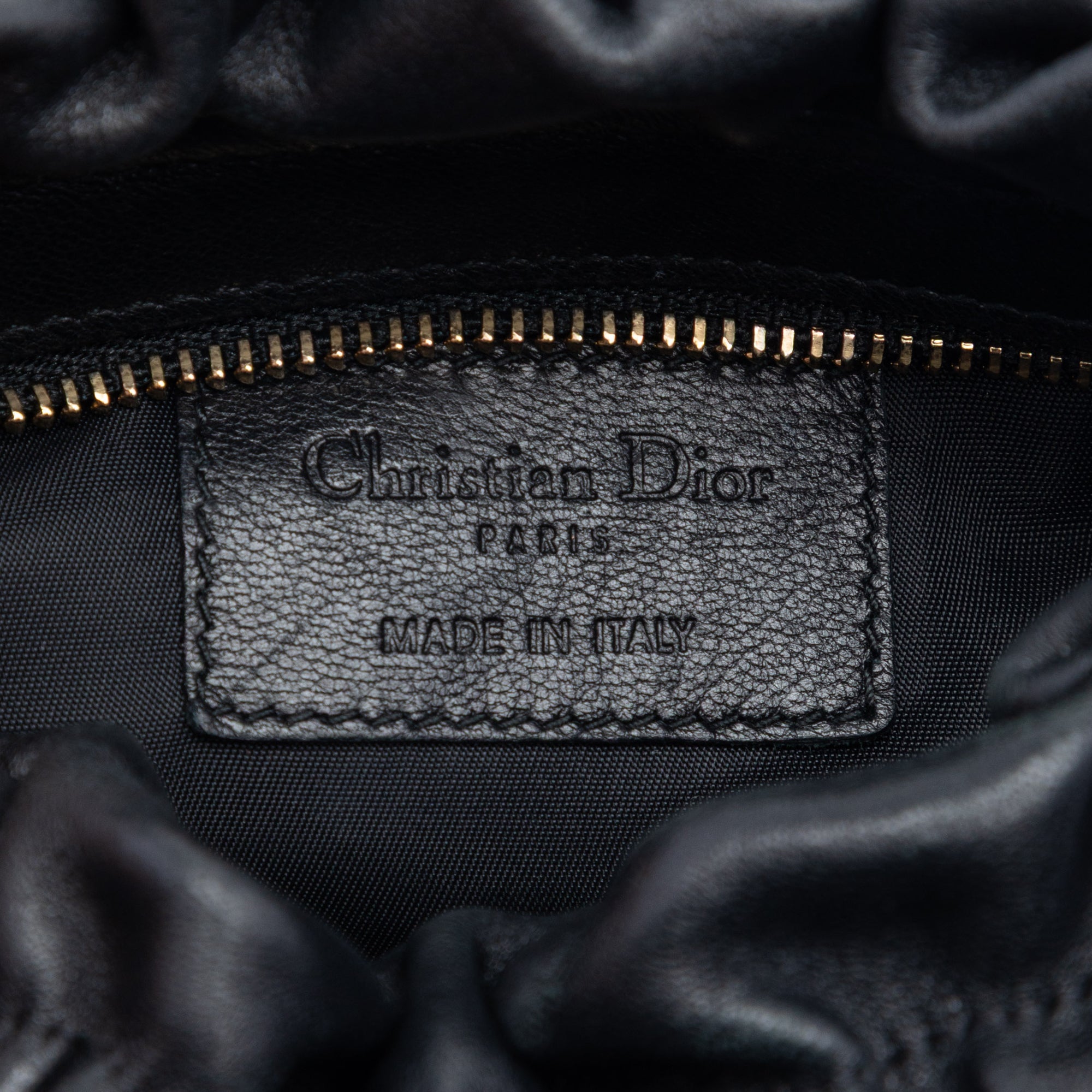 Mini Lambskin Cannage Gaufre Delices Bag Black - Lab Luxury Resale
