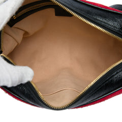 Suede Web Ophidia Crossbody Red - Lab Luxury Resale