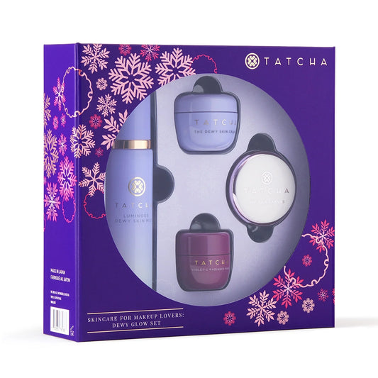Tatcha Dewy Glow Set NIB beauty skincare gift set packaging paidbah