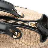 Medium Raffia By The Way Satchel Brown - Lab Luxury Resale