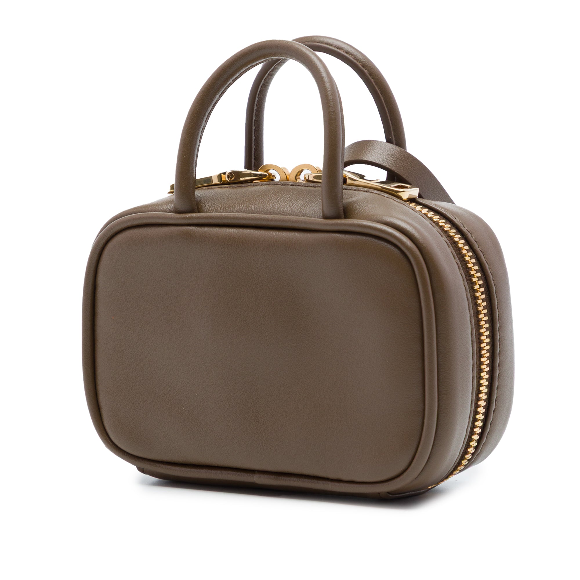 Micro Calfskin Softy Beau Bag Brown - Lab Luxury Resale