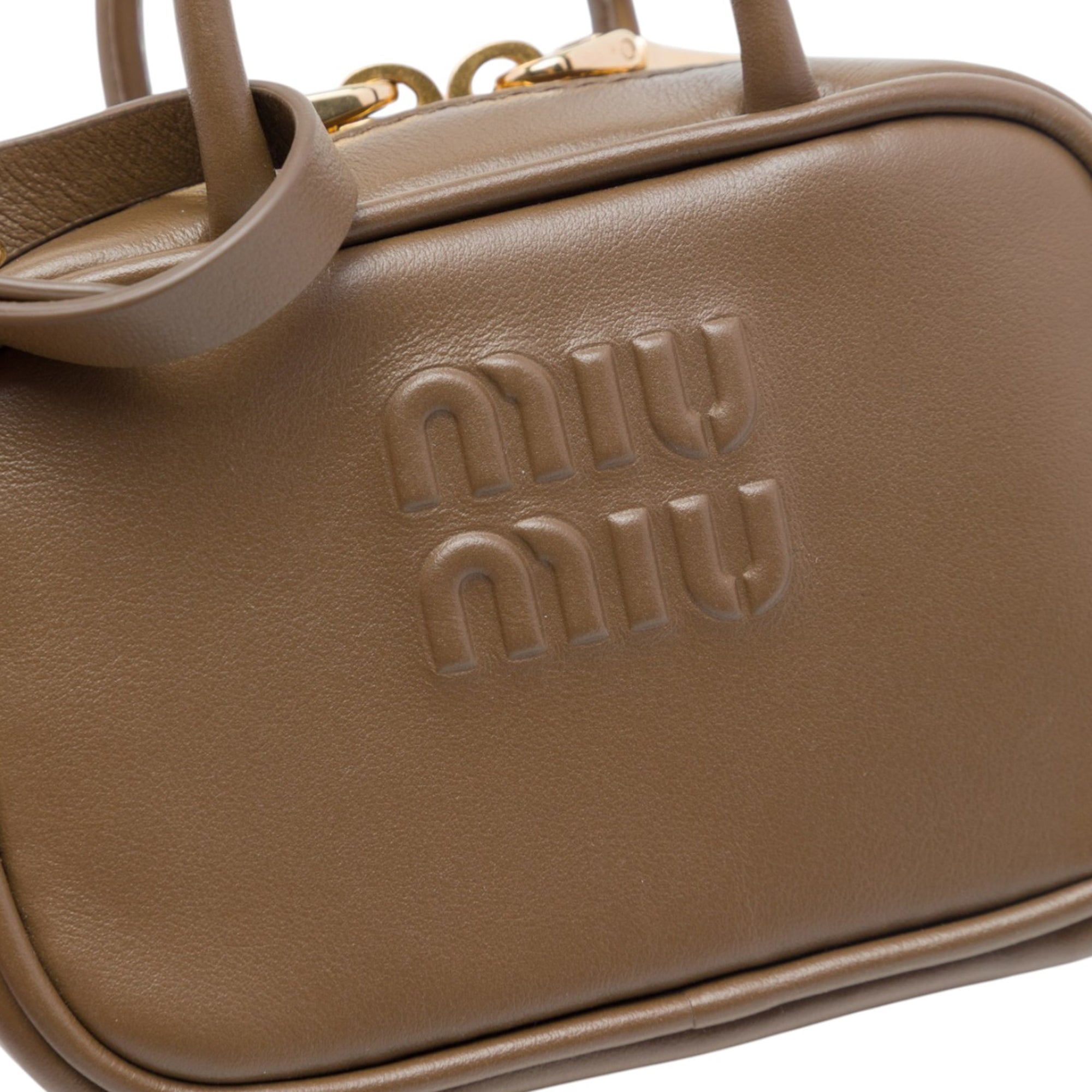 Micro Calfskin Softy Beau Bag Brown - Lab Luxury Resale