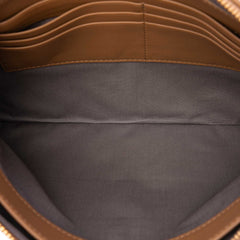 Bicolor Nappa Intrecciato Clutch Brown - Lab Luxury Resale