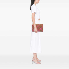 Bicolor Nappa Intrecciato Clutch Brown - Lab Luxury Resale