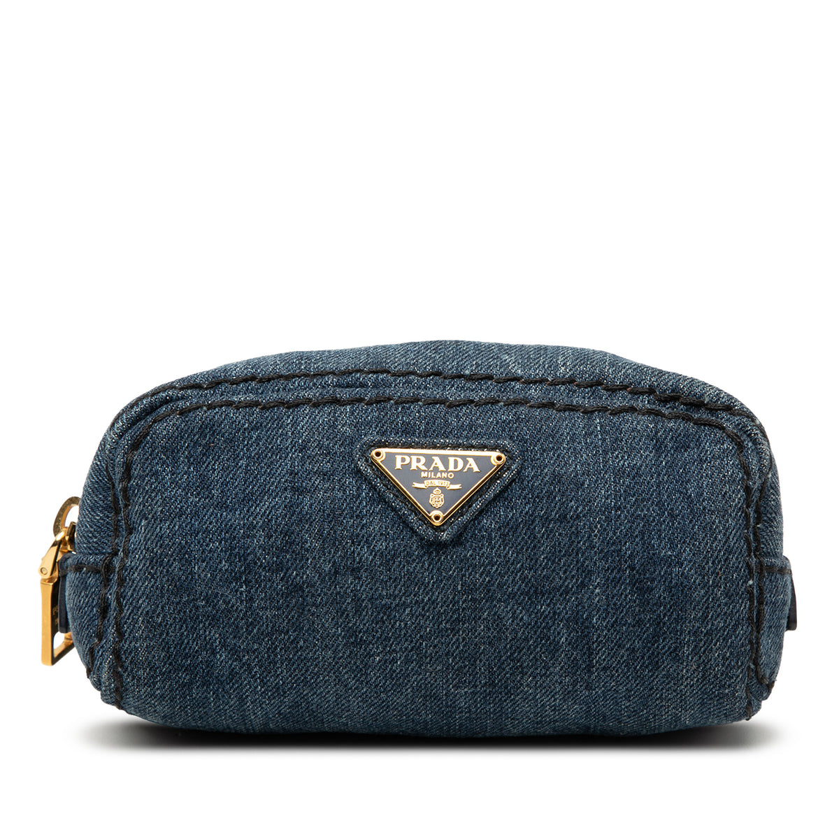 Denim Cosmetic Pouch Blue - Lab Luxury Resale