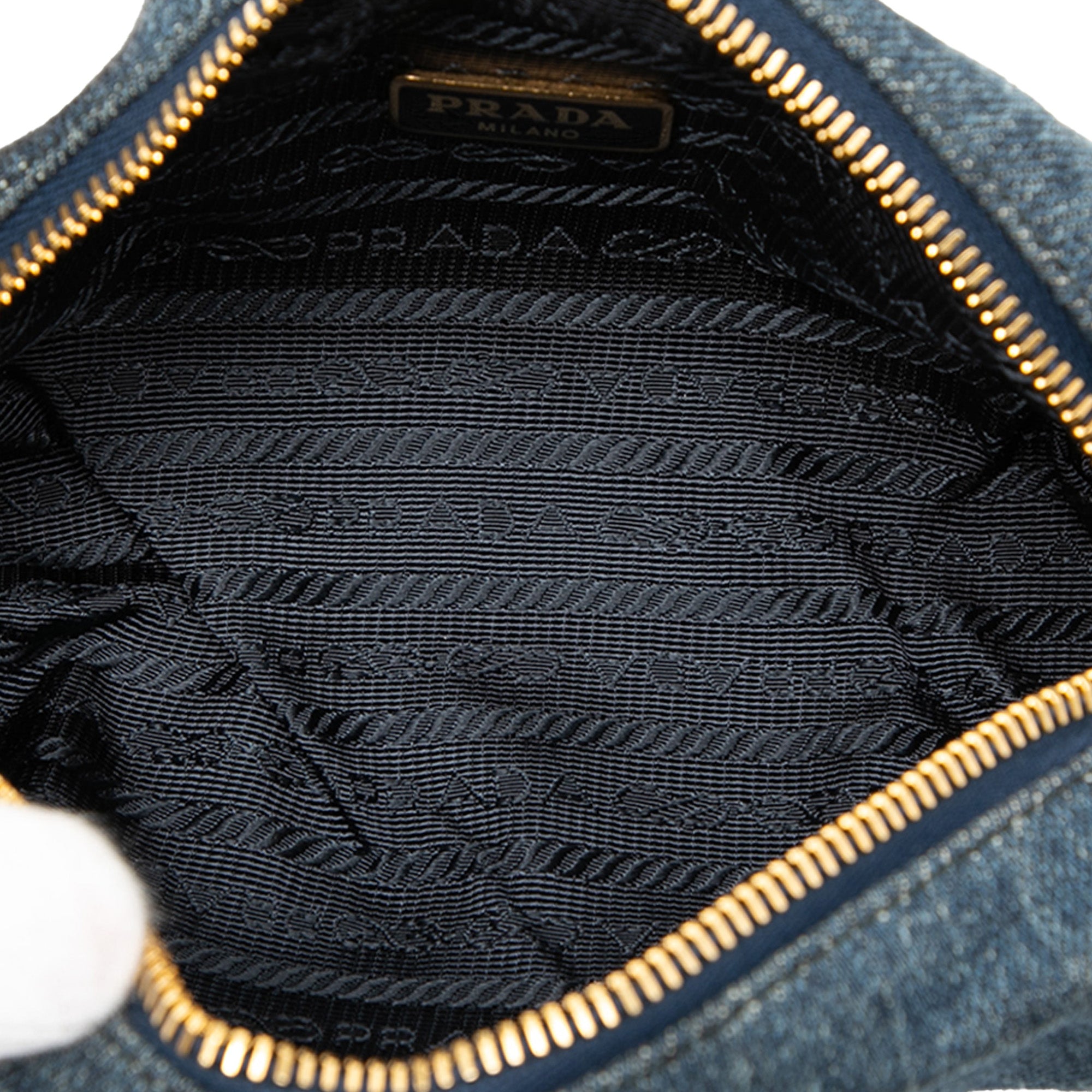 Denim Cosmetic Pouch Blue - Lab Luxury Resale