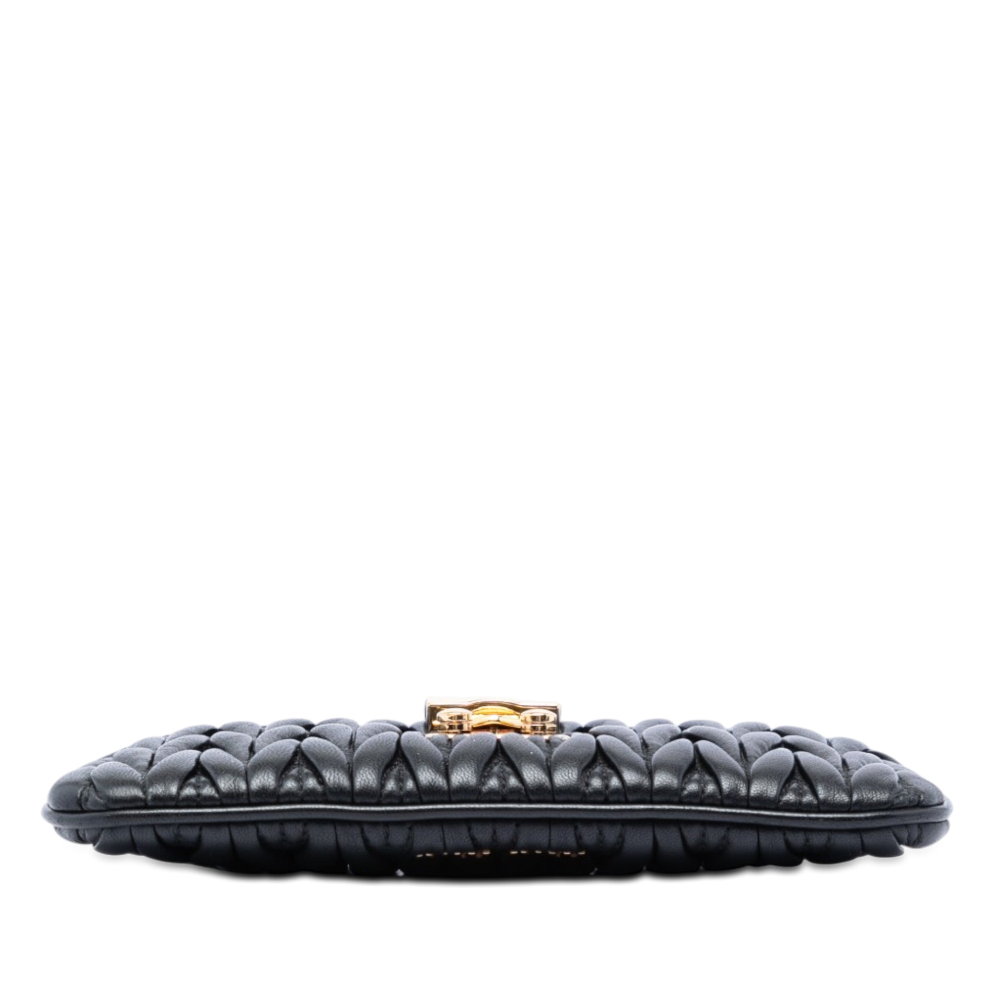 Matelasse Nappa Crystal Clutch on Chain Black - Lab Luxury Resale