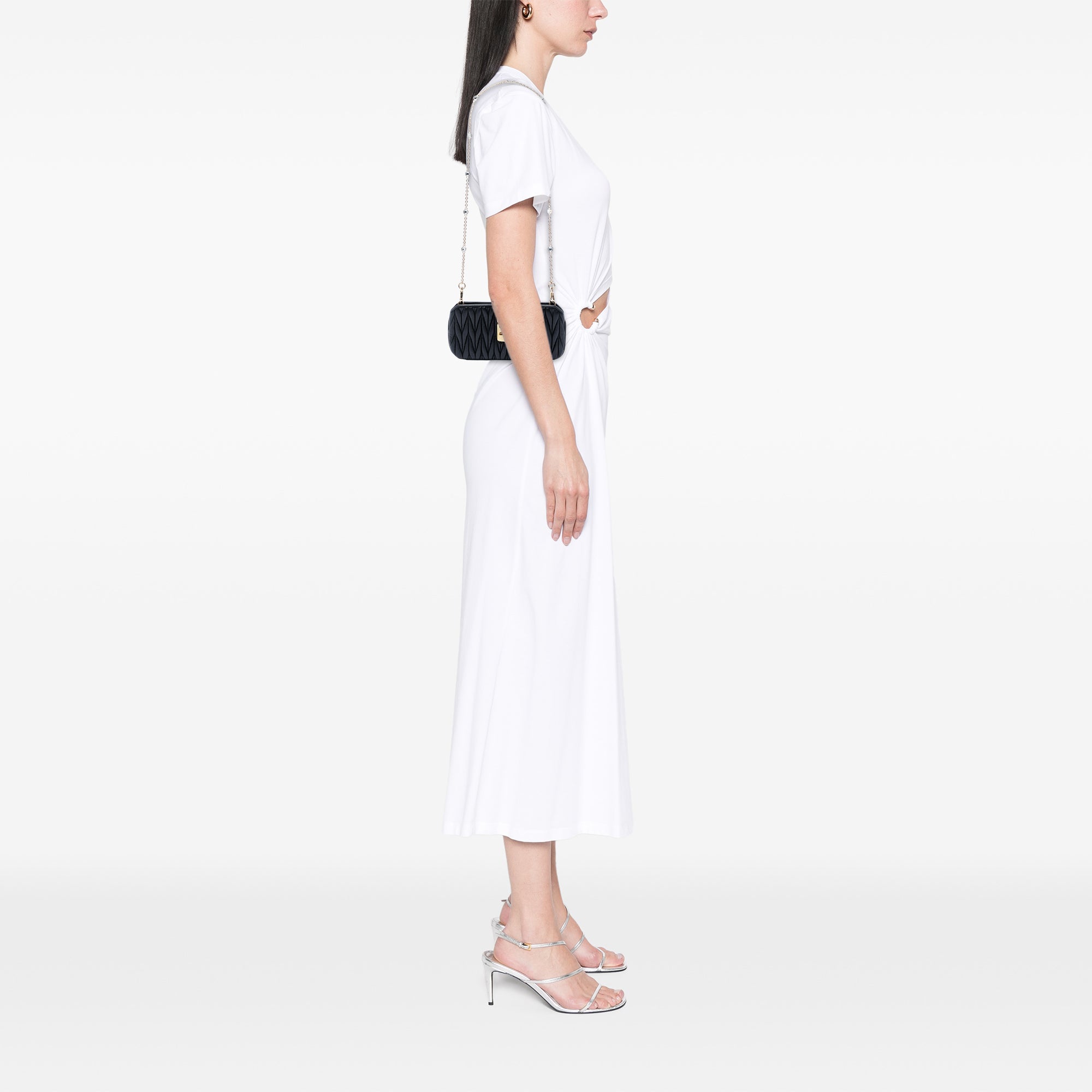 Matelasse Nappa Crystal Clutch on Chain Black - Lab Luxury Resale