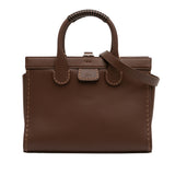Medium Zipped Edith Satchel Brown - Lab Luxury Resale