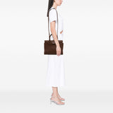 Medium Zipped Edith Satchel Brown - Lab Luxury Resale