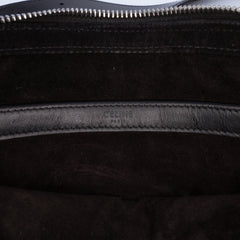 Smooth Calfskin Logo Messenger Bag Black - Lab Luxury Resale