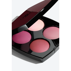 Chanel Rouge Noir Confidence eyeshadow and blush palette with neutral and pink shades in a sleek compact.