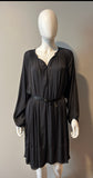 Isabel Marant Charcoal Billowy dress with Belt Size 36/2