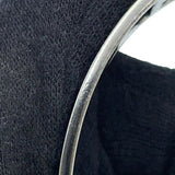 Silver Plated Cutout Logo Cuff Bracelet Silver - Lab Luxury Resale