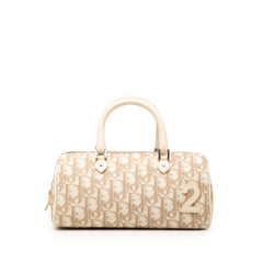 Oblique Canvas Trotter Boston Bag Brown - Lab Luxury Resale