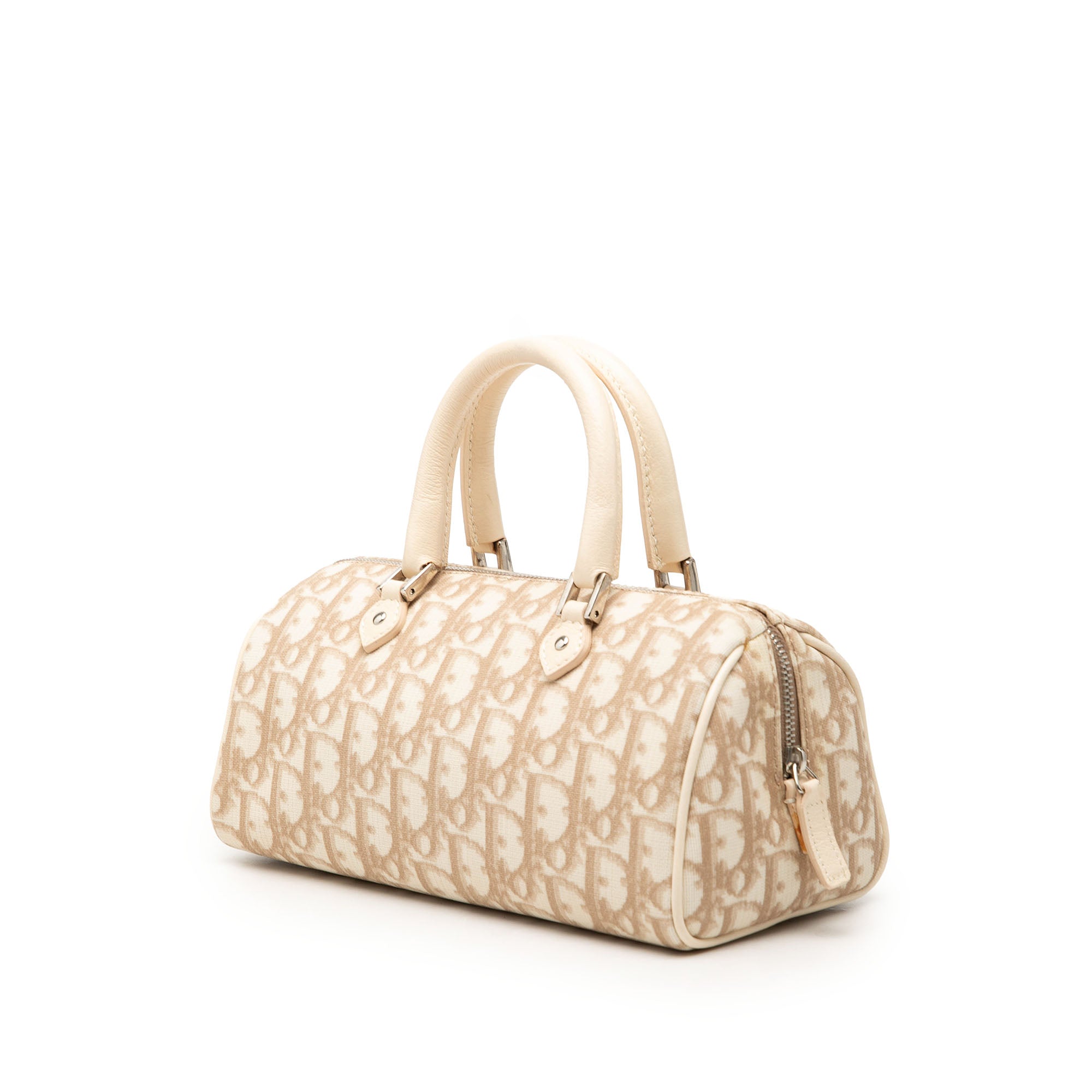 Oblique Canvas Trotter Boston Bag Brown - Lab Luxury Resale