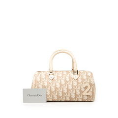 Oblique Canvas Trotter Boston Bag Brown - Lab Luxury Resale