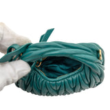 Micro Nappa Matelasse Wander Bag Green - Lab Luxury Resale