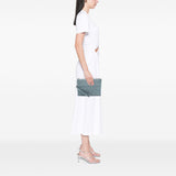 Medium Calfskin Cannage Caro Daily Pouch Blue - Lab Luxury Resale
