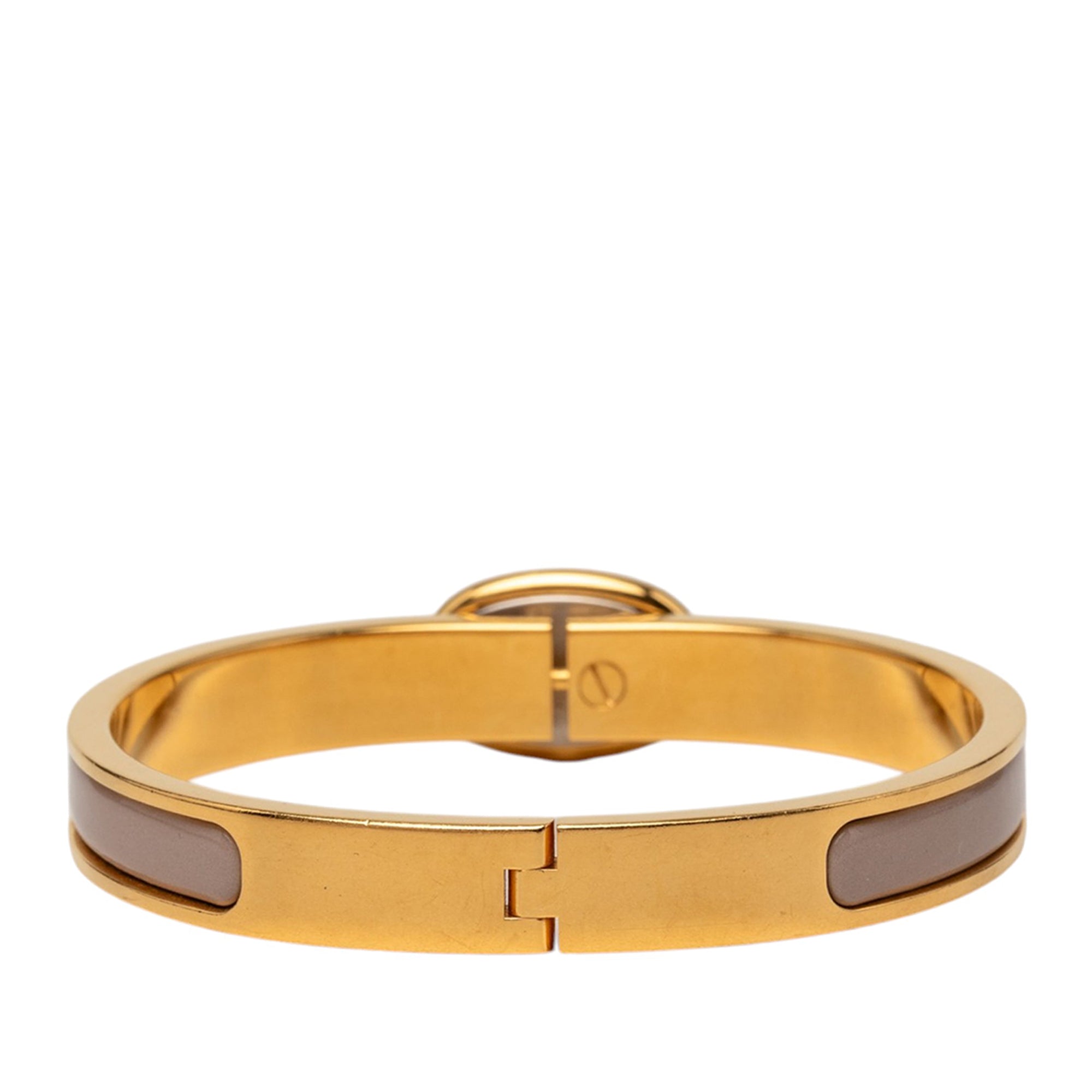 Mini Enamel Clic Chaine d Ancre Bracelet PM Brown - Lab Luxury Resale
