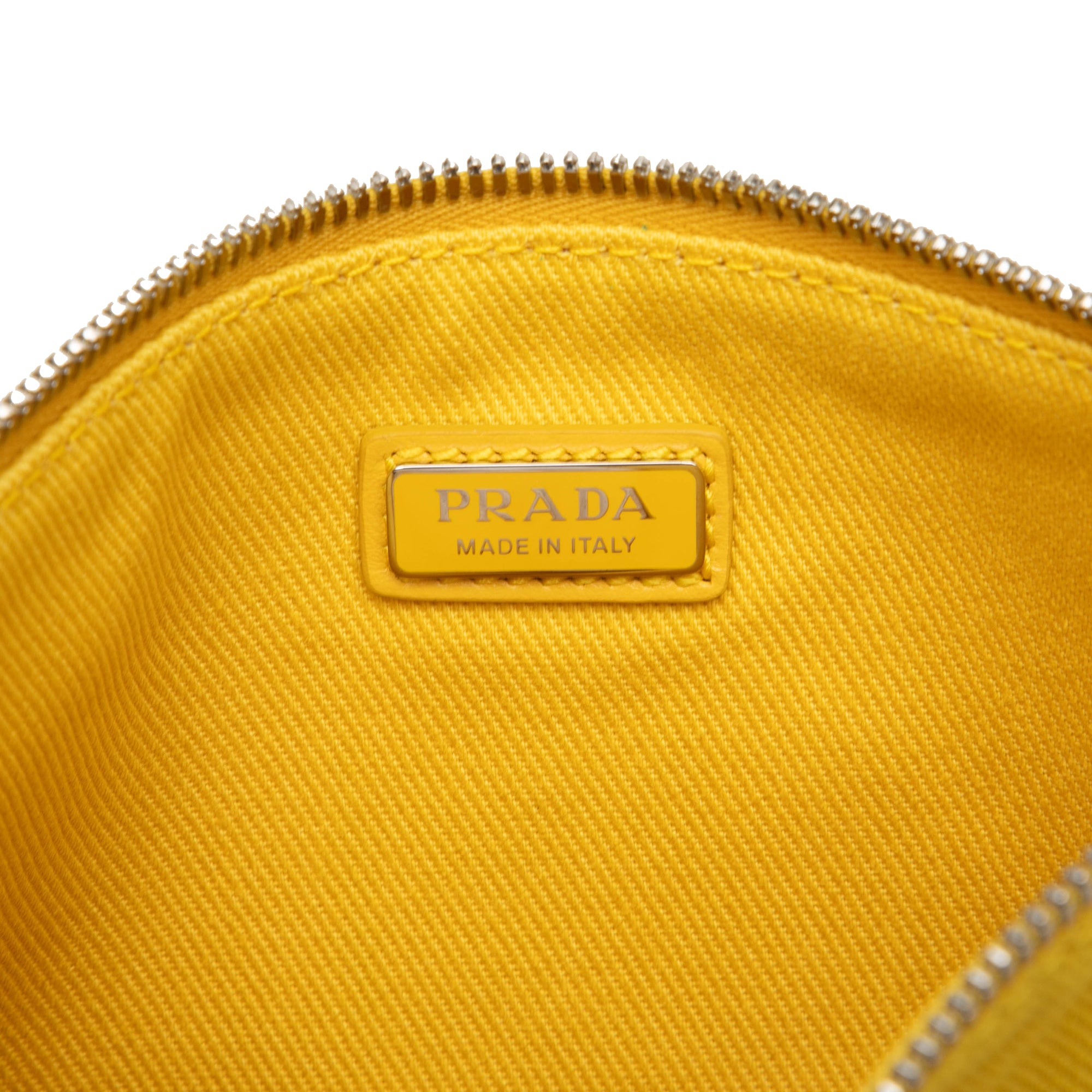 Embossed Logo Canvas Wristlet Clutch Yellow - Lab Luxury Resale