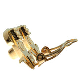 Gold Plated CC Turn Lock Clip on Earrings Gold - Lab Luxury Resale