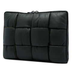 Maxi Nappa Intrecciato Padded Laptop Case Green - Lab Luxury Resale