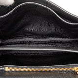 Vitello Phenix Flap Crossbody Black - Lab Luxury Resale