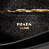 Vitello Phenix Flap Crossbody Black - Lab Luxury Resale