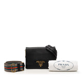Prada Vitello Phenix Flap Crossbody Black