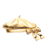 Gold Plated Beret Motif Brooch Gold - Lab Luxury Resale