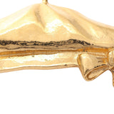 Gold Plated Beret Motif Brooch Gold - Lab Luxury Resale