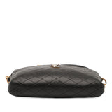 Mini Quilted Lambskin Gaby Zippered Pouch Black - Lab Luxury Resale