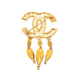 CC Gold Plated Filigree Pin Brooch Gold - Lab Luxury Resale