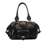 Leather Paddington Shoulder Bag Black - Lab Luxury Resale