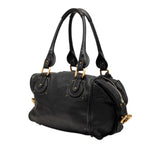 Leather Paddington Shoulder Bag Black - Lab Luxury Resale