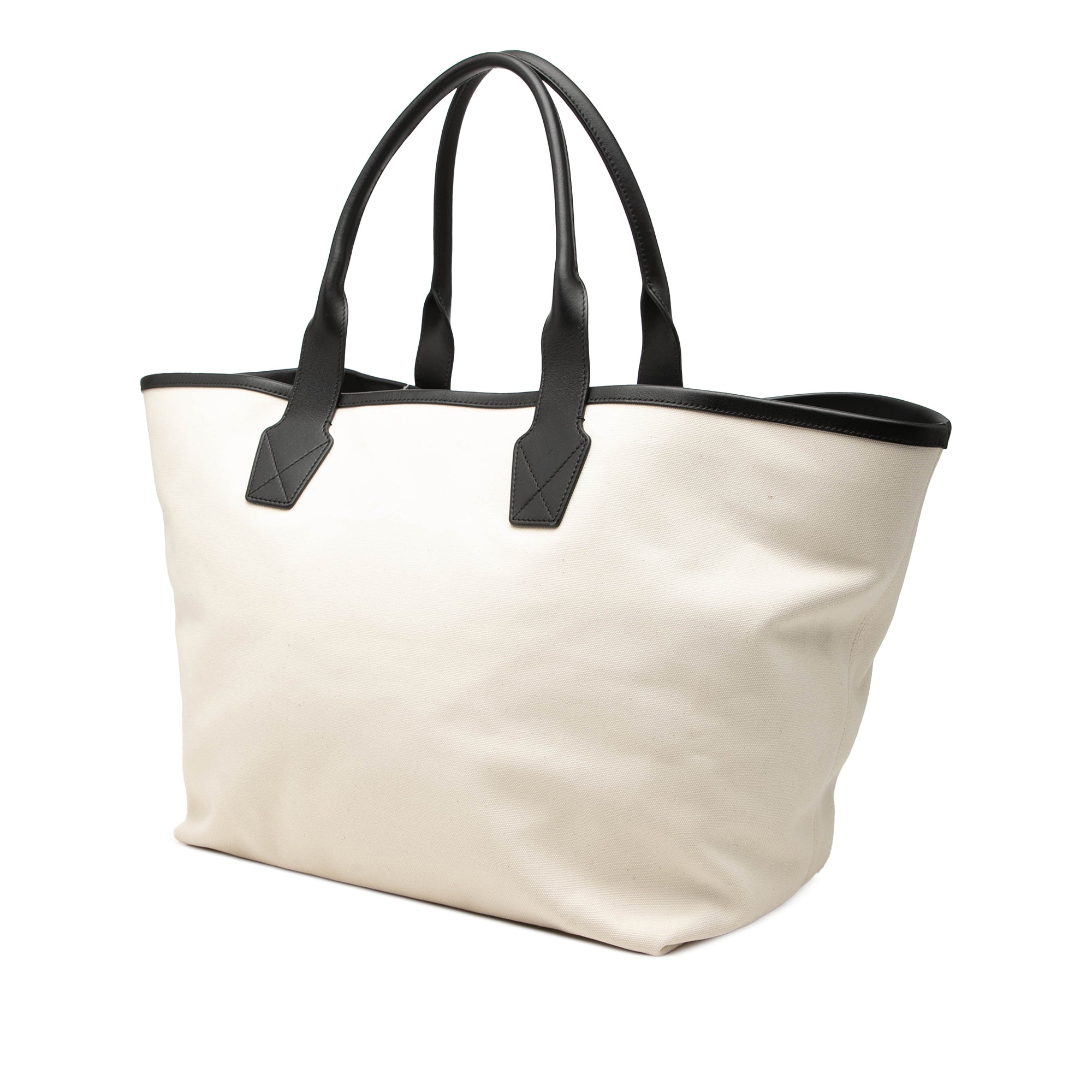Large Canvas Cities Paris Jumbo Tote Brown - Lab Luxury Resale