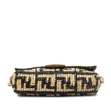 Zucca Raffia Baguette Satchel Black - Lab Luxury Resale