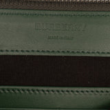 Embossed Leather TB Monogram Clutch Green - Lab Luxury Resale