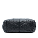 Quilted Nappa Plastic Chain Tote Black - Lab Luxury Resale