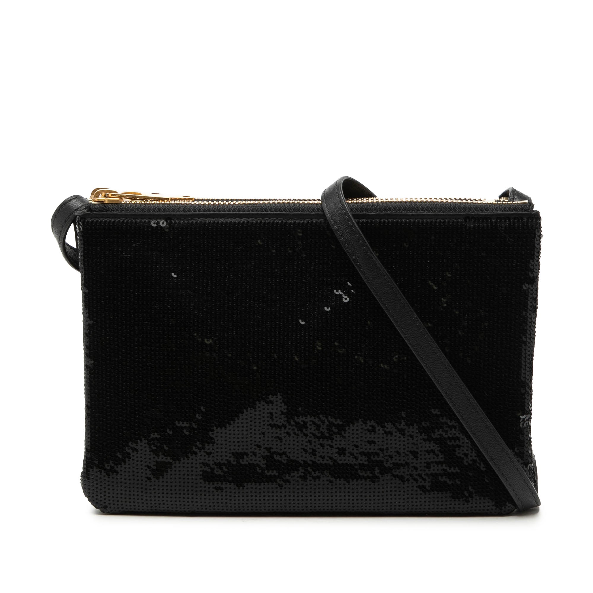 Small Sequin Trio Crossbody Black - Lab Luxury Resale