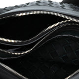 Leather Intrecciato Duo Crossbody Black - Lab Luxury Resale