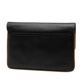 Leather Carriage Clutch Black - Lab Luxury Resale