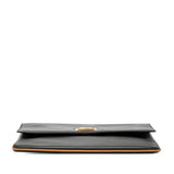 Leather Carriage Clutch Black - Lab Luxury Resale