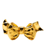 Gold Plated Bow Brooch Gold - Lab Luxury Resale